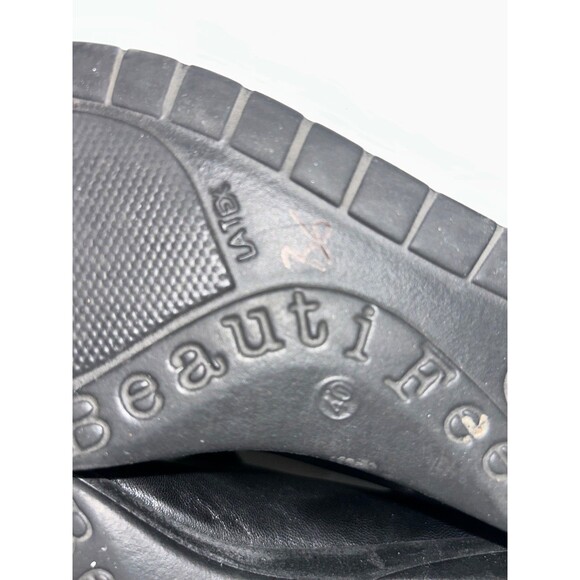 Beautifeel Women's Mary Jane Comfort Shoe size 40/9 Made in Israel Black - Picture 8 of 9